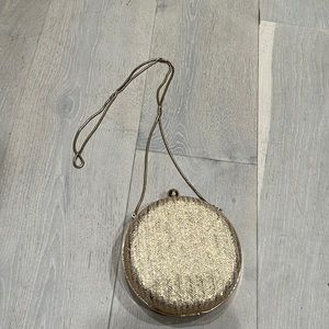 NWOT nordstrom gold round purse